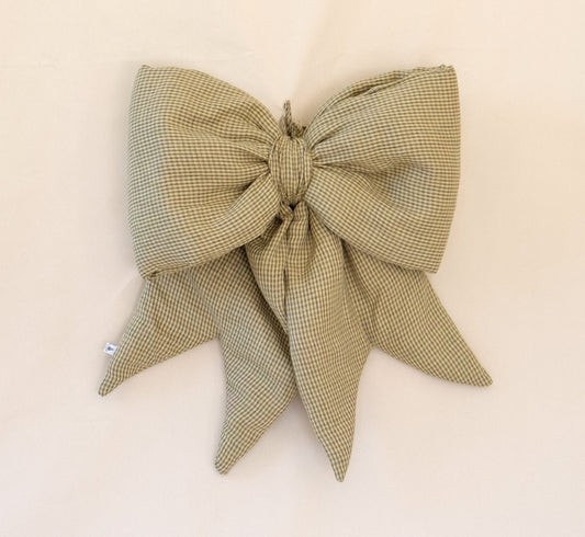 Big Bow - Green Mini Gingham